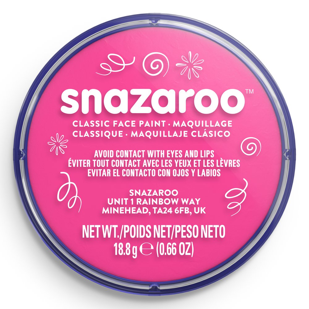Snazaroo Classic Face Paint - Bright Pink, 18ml