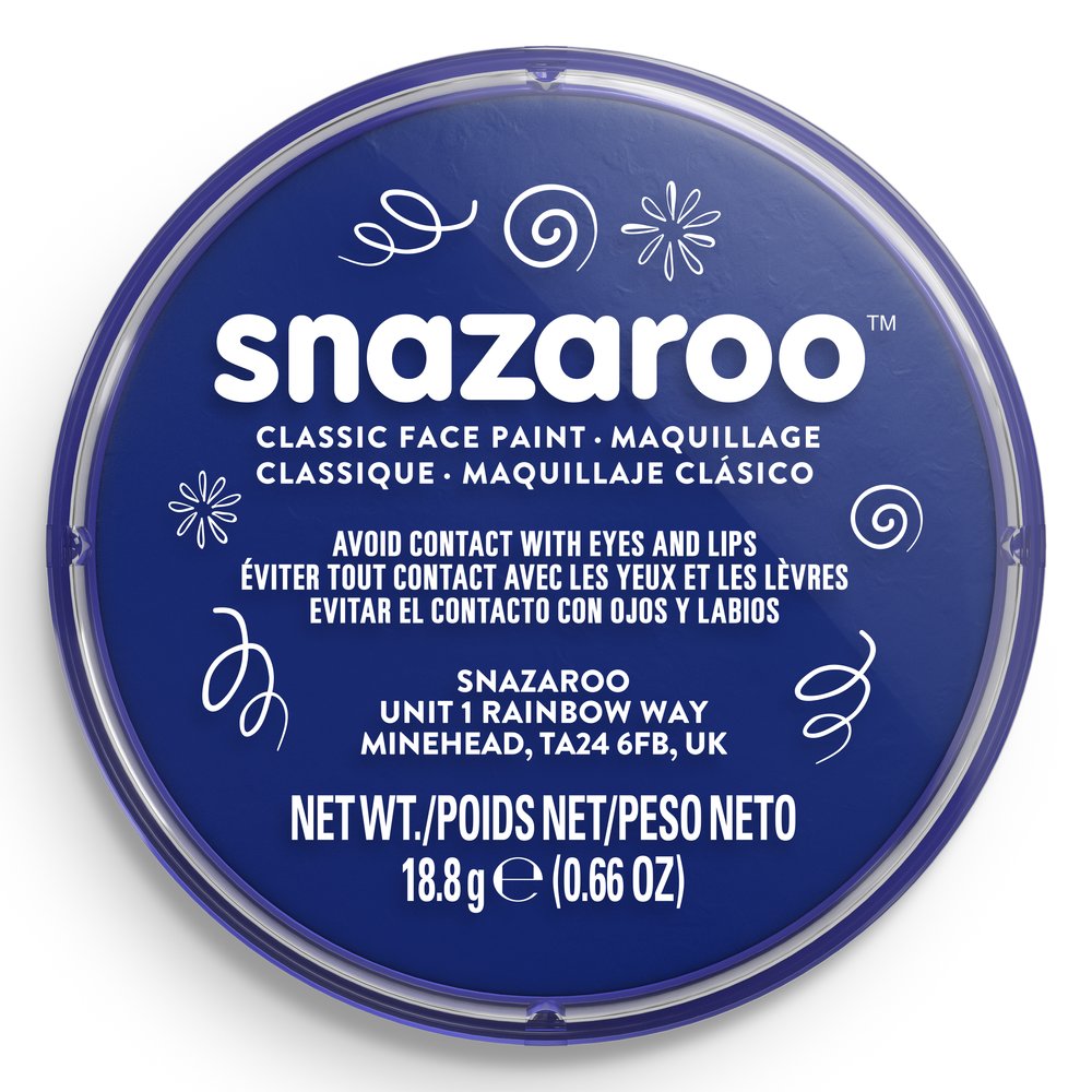 Snazaroo Classic Face Paint - Dark Blue, 18ml
