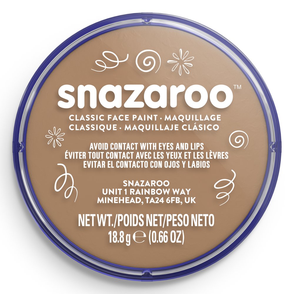 Snazaroo Classic Face Paint - Light Beige, 18ml