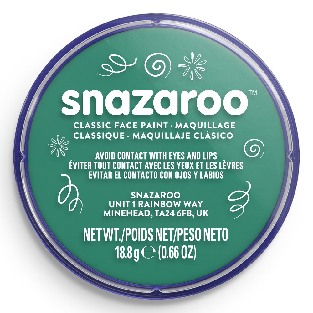 Snazaroo Classic Face Paint - Teal, 18ml