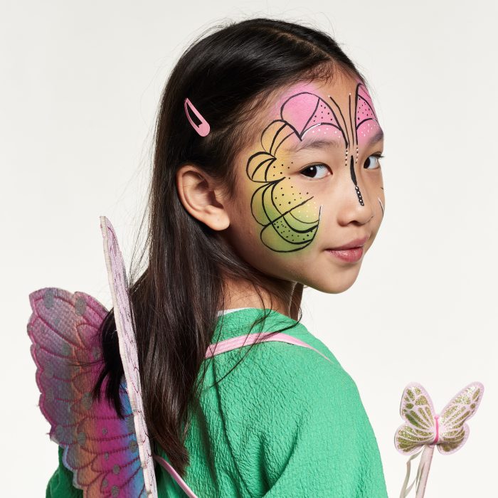 butterfly fairy face paint step 3