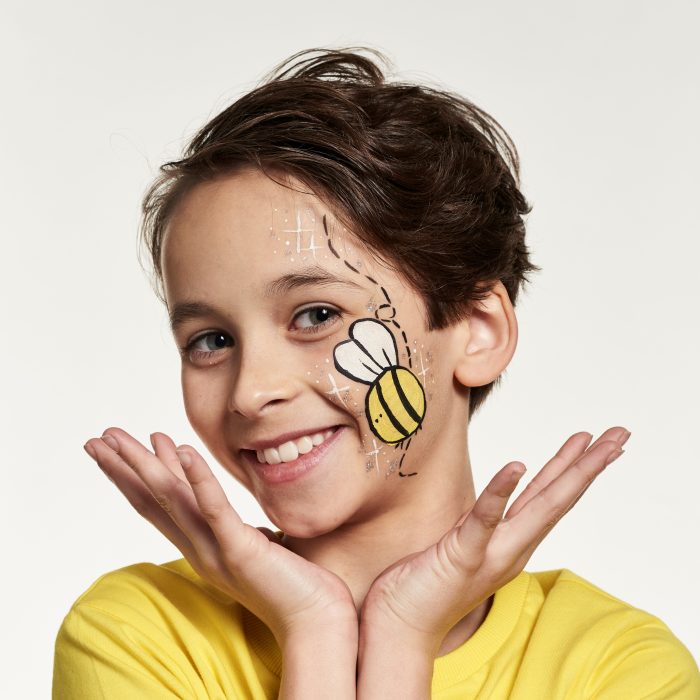 Easy Bee Face Paint Simple 3 Step