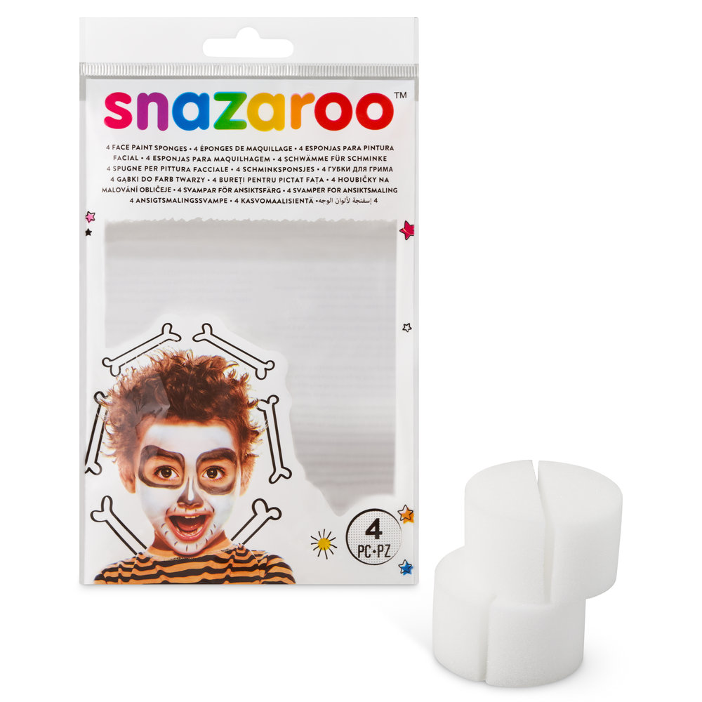 Snazaroo Makeup Sponges for Face Paint 4 pcs