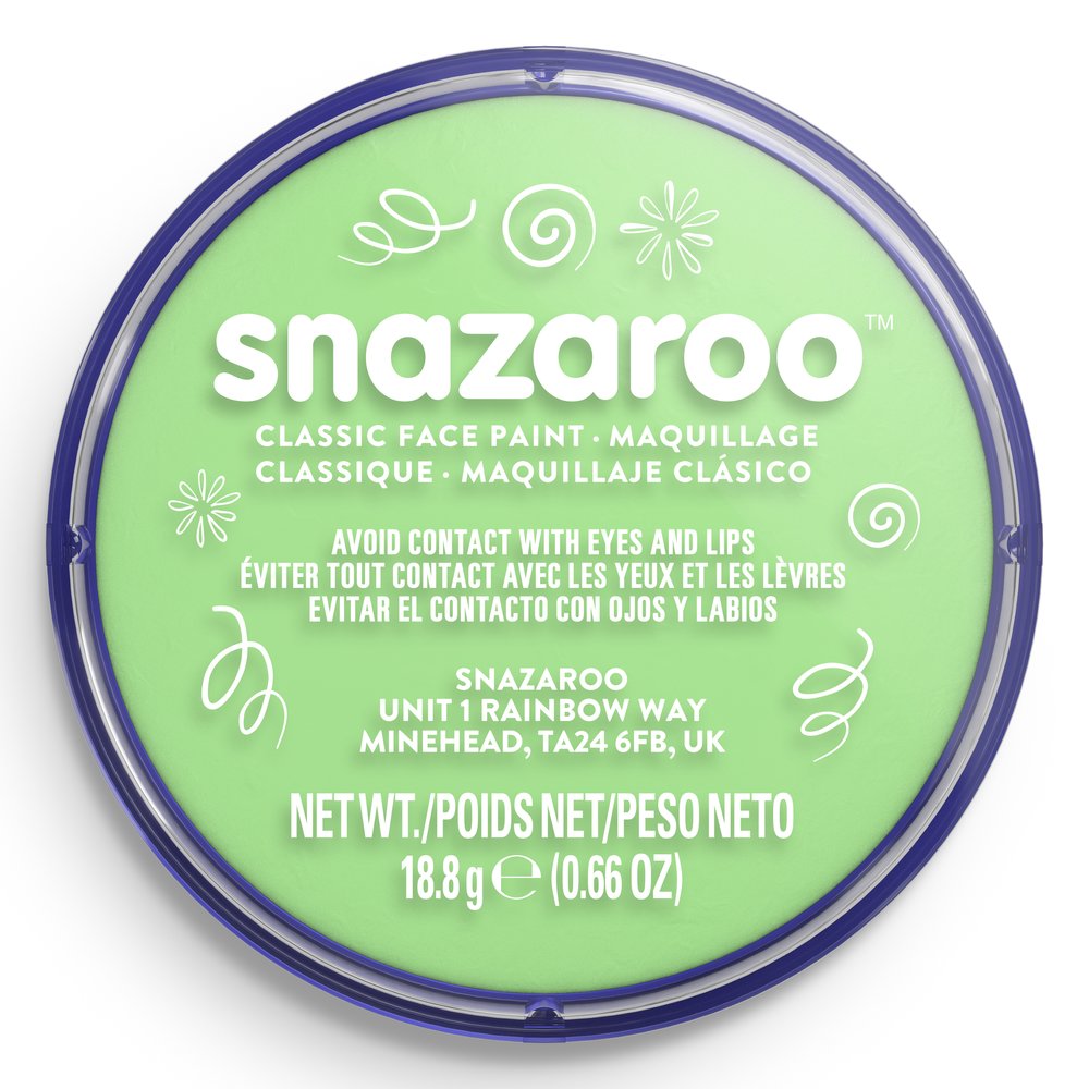 Snazaroo Classic Face Paint - Pale Green, 18ml
