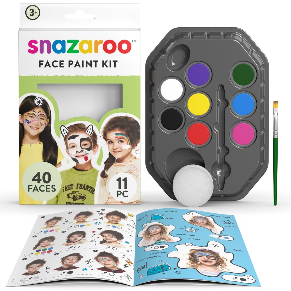 Snazaroo Face Paints - Rainbow Face Paint Kit, Set of 8