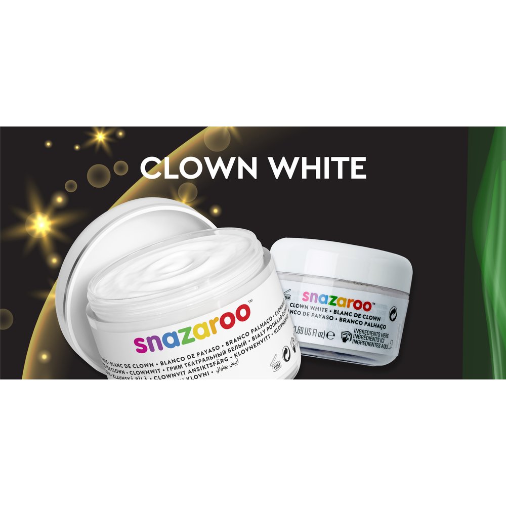 Snazaroo Clown White - Clown White, 50ml