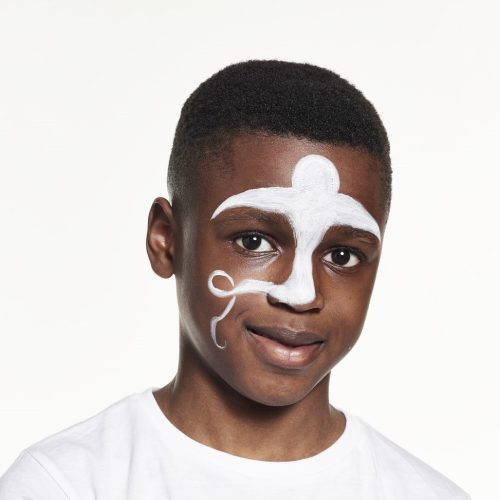 Ghost Face Paint, Halloween Kids