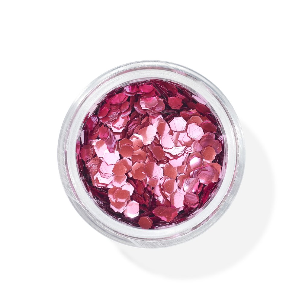 Snazaroo Bio Glitter, Chunky - Pink, 3g